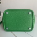「#4504」 Hermès Bamboo Green Silver Buckle Picotin Lock 18cm