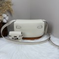 「#4506」 Hermès Moon Bag Beige Silver Buckle Kelly Moove Large Bag 17cm Small Bag 7.5cm 「#4506」 Hermès Moon Bag Beige Silver Buckle Kelly Moove Large Bag 17cm Small Bag 7.5cm
