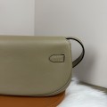 「#4511」 Hermès Moon Bag Amer Color Silver Buckle Swift Leather Kelly Moove Large Bag 17cm Small Bag 7.5cm