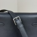 「#4517」 Hermès Moon Bag Black Silver Buckle Swift Leather Kelly Moove Large Bag 17cm Small Bag 7.5cm