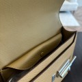 「#4533」 Hermes pistol bag biscuit color Verrou epsom leather stainless steel hardware semi-handmade wax thread sewing 21cm