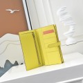 「#4535」 Hermes lemon yellow suit folder epsom leather 17*9cm