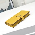 「#4536」 Hermes Yellow Suit Clip Epsom Leather 17*9cm