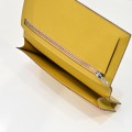 「#4536」 Hermes Yellow Suit Clip Epsom Leather 17*9cm