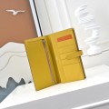 「#4536」 Hermes Yellow Suit Clip Epsom Leather 17*9cm
