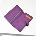 「#4537」 Hermes purple suit folder epsom leather 17*9cm