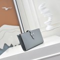 「#4538」Hermès Grey Suit Clip Epsom Leather 17*9cm