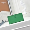 「#4539」 Hermès Bamboo Green Suit Clip Epsom Leather 17*9cm