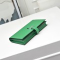 「#4539」 Hermès Bamboo Green Suit Clip Epsom Leather 17*9cm