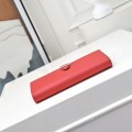 「#4545」 Hermes Red Suit Clip Epsom Leather 17*9cm