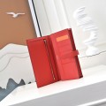 「#4545」 Hermes Red Suit Clip Epsom Leather 17*9cm