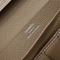 「#4549」Hermès Brown Suit Clip Epsom Leather 17*9cm