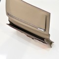 「#4552」 Hermes Beige Suit Clip Epsom Leather 17*9cm