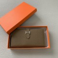 「#4555」 Hermes suit clip bearn wallet togo leather 17.5*9cm 「#4555」 Hermes suit clip bearn wallet togo leather 17.5*9cm