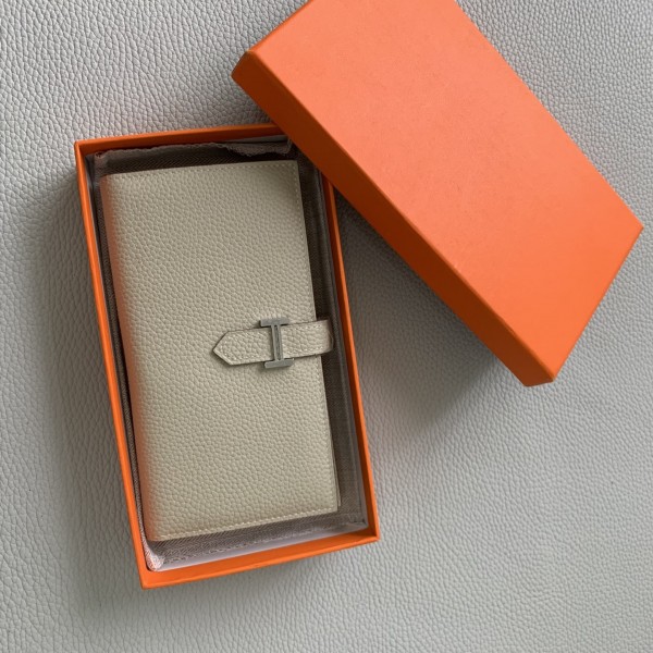 「#4557」 Hermes Rainfall Gray Suit Clip Bearn Wallet Togo Leather 17.5*9cm 「#4557」 Hermes Rainfall Gray Suit Clip Bearn Wallet Togo Leather 17.5*9cm