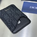 「#2268」 dior 8009 Black Oblique 6.5 x 9.5cm