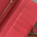 「#4569」 Hermes lipstick pink gold clip bearn wallet togo leather 17.5*9cm
