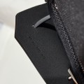 「#4591」 Hermes Black Silver Buckle HB20H Viking Canvas and Hunter Leather Shoulder Bag 20cm