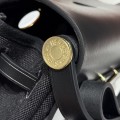 「#4592」 Hermes Black Gold Buckle HB20H Viking Canvas and Hunter Leather Shoulder Bag 20cm