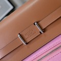 「#4594」 Hermès Mini Herbag Kelly Mini Bag 20cm Leather Patchwork Silver Buckle