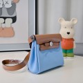 「#4595」 Hermès Mini Herbag Kelly Mini Bag 20cm Leather Patchwork Silver Buckle