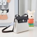 「#4595」 Hermès Mini Herbag Kelly Mini Bag 20cm Leather Patchwork Silver Buckle