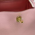 「#4064」 Hermès Milkshake Pink Mini Lindy Bag Gold Buckle 19.5x12.5