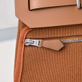 「#4595」 Hermès Mini Herbag Kelly Mini Bag 20cm Leather Patchwork Silver Buckle