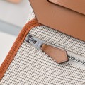 「#4595」 Hermès Mini Herbag Kelly Mini Bag 20cm Leather Patchwork Silver Buckle