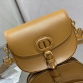 「#2038」dior  2170  Brown leather  22*17*6cm