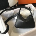 「#4068」 Hermès Black Mini Lindy Bag Gold Buckle 19.5x12.5 「#4068」 Hermès Black Mini Lindy Bag Gold Buckle 19.5x12.5