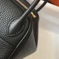 「#4068」 Hermès Black Mini Lindy Bag Gold Buckle 19.5x12.5 「#4068」 Hermès Black Mini Lindy Bag Gold Buckle 19.5x12.5