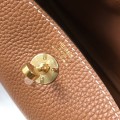 「#4069」 Hermès Golden Brown Mini Lindy Bag Gold Buckle 19.5x12.5