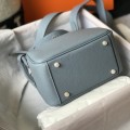 「#4070」 Hermès Linen Blue Mini Lindy Bag Gold Buckle 19.5x12.5 「#4070」 Hermès Linen Blue Mini Lindy Bag Gold Buckle 19.5x12.5