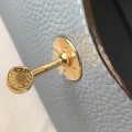 「#4070」 Hermès Linen Blue Mini Lindy Bag Gold Buckle 19.5x12.5 「#4070」 Hermès Linen Blue Mini Lindy Bag Gold Buckle 19.5x12.5
