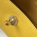 「#4071」 Hermès Amber Yellow Mini Lindy Bag Gold Buckle 19.5x12.5
