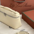「#7017」Loro pian - L19 - 19x7x12cm - butter color