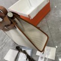 「#4605」Hermes Mini Patchwork Silver Buckle Hermes Herbag 25cm