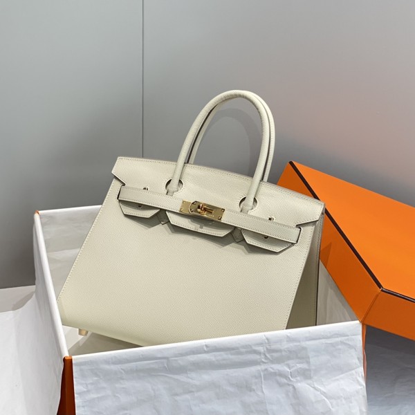 「#4074」Hermes Milkshake White Birkin Bag 30cm