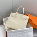 「#4074」Hermes Milkshake White Birkin Bag 30cm