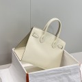 「#4074」Hermes Milkshake White Birkin Bag 30cm