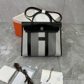 「#4612」Hermes Mini Patchwork Silver Buckle Hermes Herbag 25cm 「#4612」Hermes Mini Patchwork Silver Buckle Hermes Herbag 25cm
