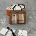 「#4612」Hermes Mini Patchwork Silver Buckle Hermes Herbag 25cm