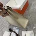 「#4618」Hermes Mini Patchwork Silver Buckle Hermes Herbag 25cm