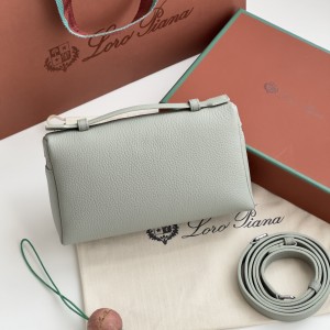 「#7021」Loro pian - L19 - 19x6.5x11cm - eucalyptus