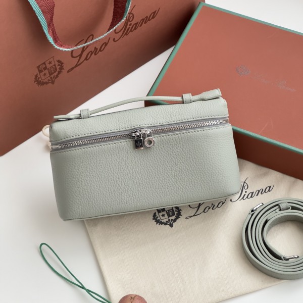 「#7021」Loro pian - L19 - 19x6.5x11cm - eucalyptus