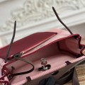 「#4622」Hermes Mini Patchwork Silver Buckle Hermes Herbag 30cm