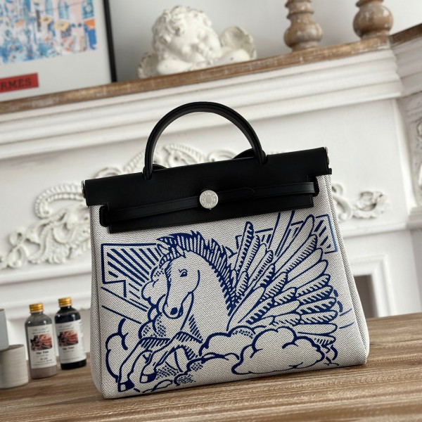 「#4625」Hermes Mini Patchwork Silver Buckle Hermes Herbag 30cm 「#4625」Hermes Mini Patchwork Silver Buckle Hermes Herbag 30cm