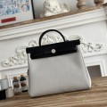 「#4629」Hermes Mini Patchwork Silver Buckle Hermes Herbag 30cm