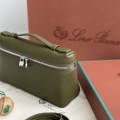 「#7023」Loro pian - L19 - 19x6.5x11cm - olive green